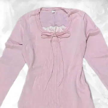 공주풍 캐주얼 공주 갸루 페어리 그런지 프릴 리본 블라우스 핑크 헤이세이