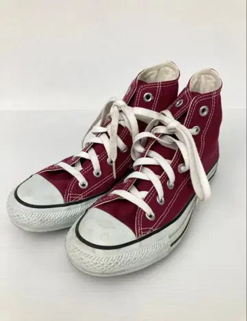 CONVERSE ALL STAR 버건디 하이컷 스니커즈