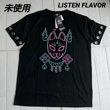 [ 미사용 ] LISTEN FLAVOR 오키츠사마 하토메 빅 탑 블랙