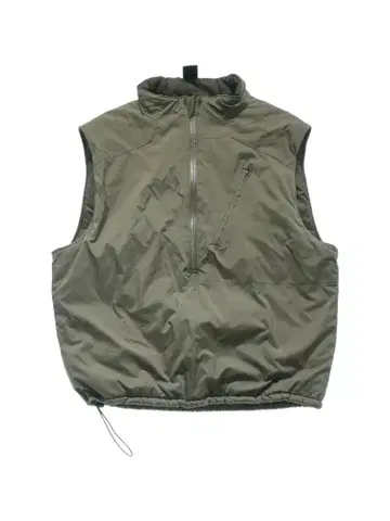 밀리터리 다운 베스트 카키 군용 구제 의류 하프 지퍼 미군