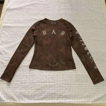 Badblood 브라운 긴팔 상의 M
