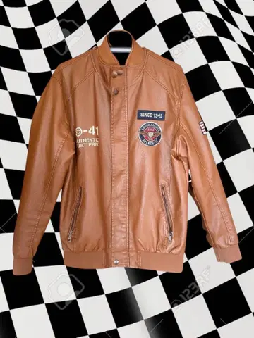 양가죽 레더 자켓 브라운 XXXL