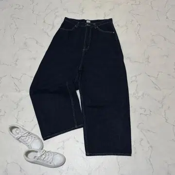 tumugu 츠무구 12OZ 빈티지 데님 와이드 팬츠 하이웨스트