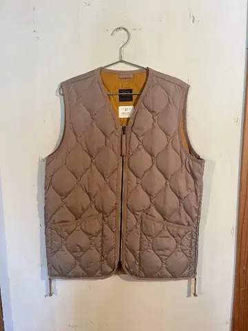 TAION 밀리터리 퀼팅 베스트 베이지 L