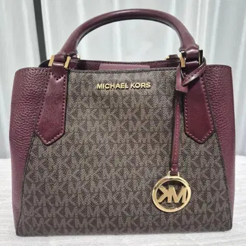 MICHAEL KORS 버건디 핸드백