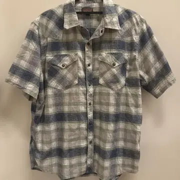 patagonia 반팔 체크 셔츠 L