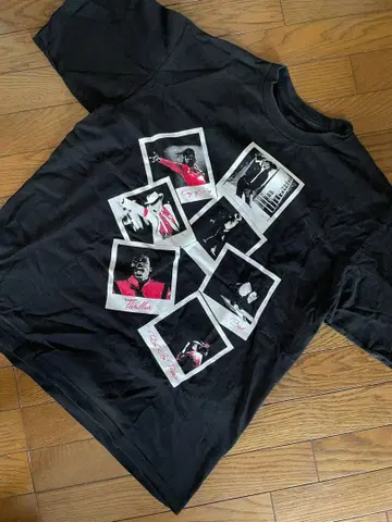 [ 구제 의류 ] 마이클 잭슨 포토 프린트 T셔츠