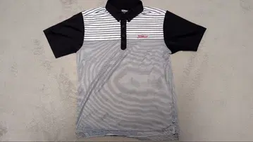 Titleist 타이틀리스트 보로 셔츠 LL 블랙 화이트