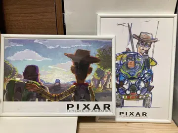 PIXAR 30주년 기념 아트 포스터 토이스토리 액자 포함