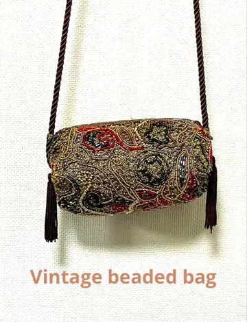 새상품급 비즈 파우치 핸드메이드 Vintage beaded bag