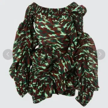 새상품 24SS 드리스반노튼 비대칭 변형 블라우스 개더