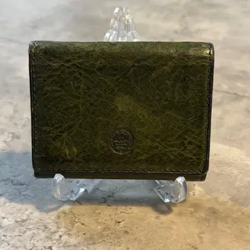 Dakota 미니모 3단 폴더형 지갑 컴팩트 월렛 그린 천연 가죽