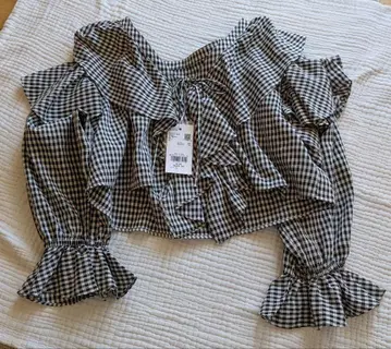 [ 미사용 새상품 ] LOWRYS FARM 깅엄 체크 셔츠