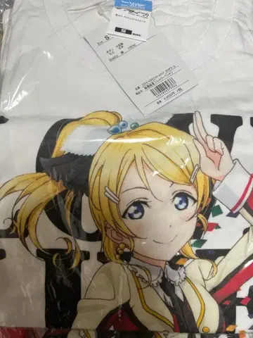 아야세 에리 풀컬러 T셔츠 화이트 S사이즈 [러브 라이브!]