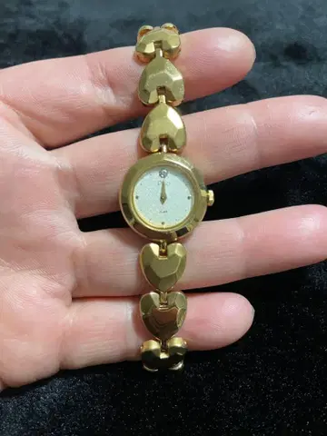 SEIKO ALBA 하트 모티브 브레이슬릿 손목시계 다이아몬드 포함