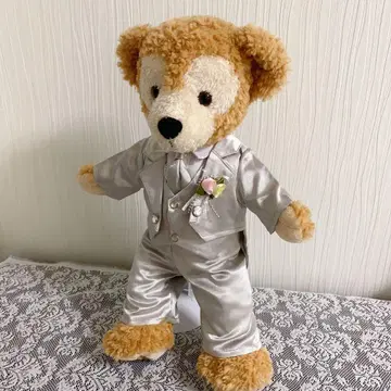 S 사이즈 더피에게 딱 맞는 핸드메이드 턱시도 코스튬 8점 세트 실버