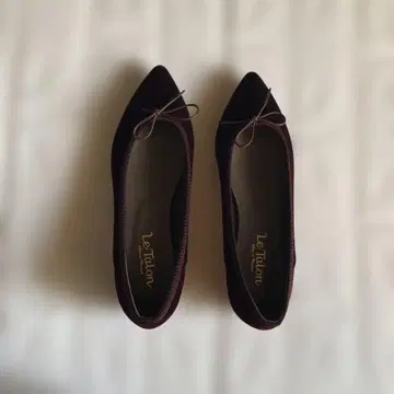 Le Talon 버건디 플랫슈즈