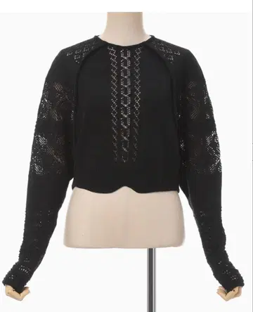 Mame Kurogouchi 마메쿠로구치 레이스 니트 탑
