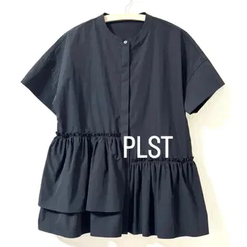PLST 플라스테 비대칭 티어드 블라우스 블랙 M