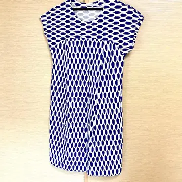 [새상품급] 마리메꼬 스오무 패턴 원피스 SORRELA 블루 XS