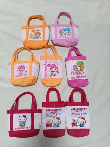 헬로키티 키키라라 마이멜로디 미니미니 백 8개 묶음 판매