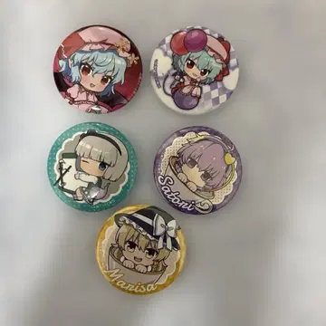 동방 프로젝트 핀 배지 5개 세트