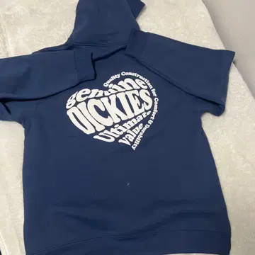 DICKIES 네이비 후드 부착 후드티