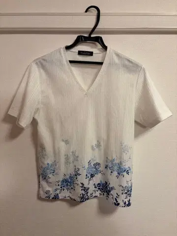 [ TORNADO MART ] 보타니컬 그라데이션 반팔 티셔츠 L 블루