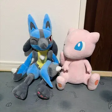 포켓몬 루카리오 뮤우 봉제 인형 세트