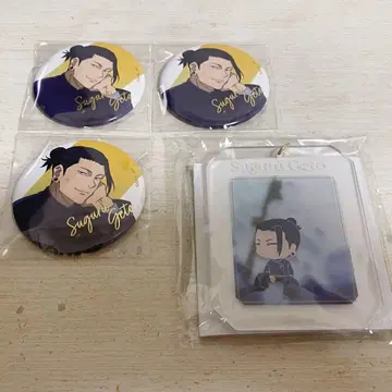 주술회전 회옥옥절 캔뱃지 아크릴 키링 게토 스구루