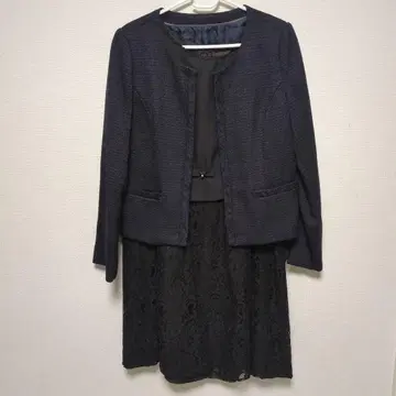 네이비 자켓과 레이스 드레스 세트 15호