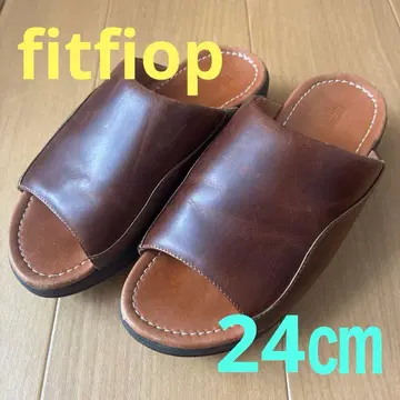 fitfiop 핏플랍 샌들 브라운 통굽 23.5cm