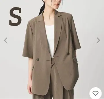 뷰티 앤 유스 테일러드 자켓 하프 슬리브 워셔블