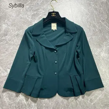 Sybilla 시빌라 자켓 L 모스그린 플리츠 겉옷