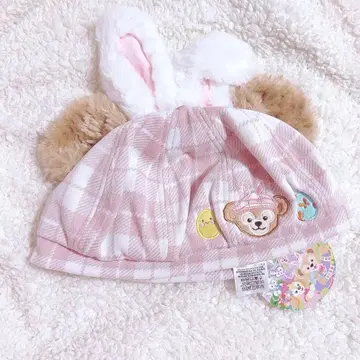 택 포함 미사용 새상품 더피 부활절 모자 토끼 귀