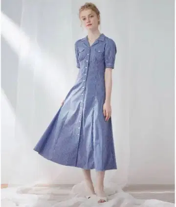 DEICY 미니 체크 셔츠 원피스