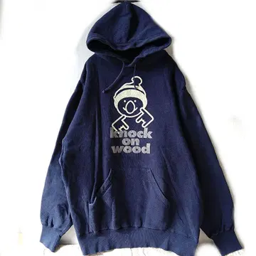 네이비 후드티 트레이닝복 후드 부착 후디 코튼 루즈핏