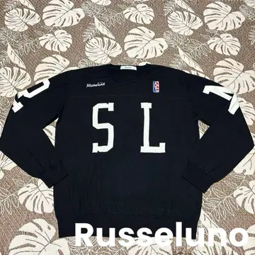 Russeluno(러셀루노) 루차 로고 디자인 크루넥 스웨터 XL