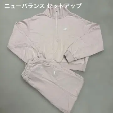 뉴발란스 셋업 상의 S/하의 M 핑크 저지 맨투맨