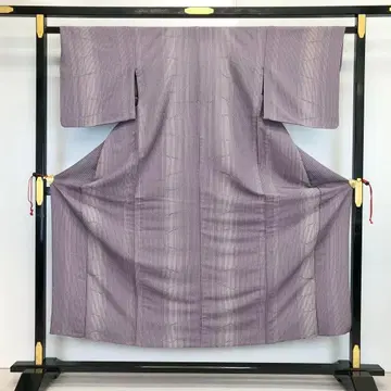 홑옷 코몬 세로 줄무늬 크레이프 원단 비둘기 깃털 색상 KK-1612