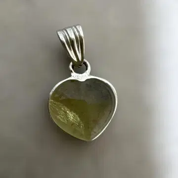 시트린, 하트형 실버 펜던트