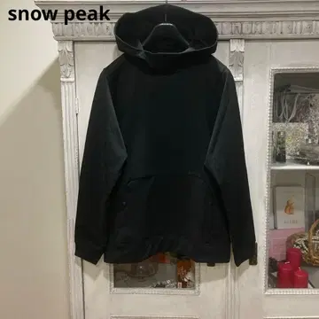 미사용 snow peak 에어 드라이 맨투맨 후드티 M 블랙