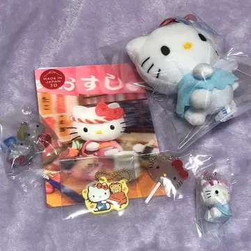 키티 마스코트 봉제 인형 캔디 참 가챠가챠 엽서