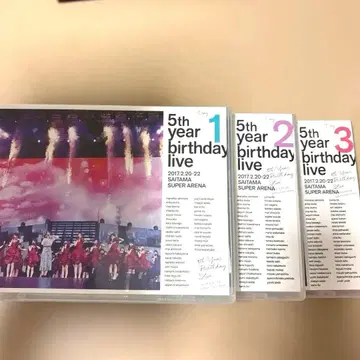 노기자카46 3장 세트 5th thyerbirthdaylive