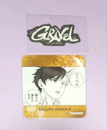 윈브레 원화전 특전 코스터 스티커 사쿠라 하루카 GRAVEL