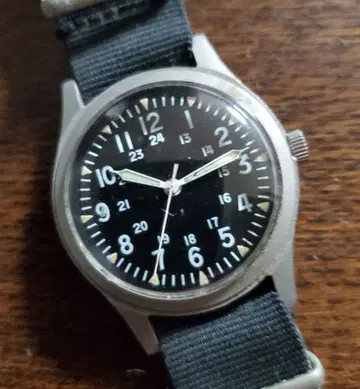 앤티크 1972년 해밀턴 밀리터리 워치 수동 와인딩