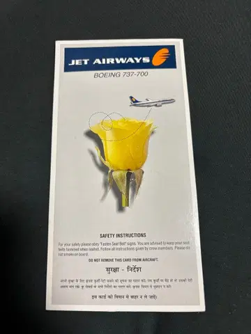 JET AIRWAYS Boeing 737-700 안전 책갈피