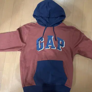 [레어 색상] GAP 속기모 후드 부착 후드티 빨간색/네이비