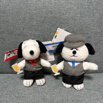 스누피 타운 우메다 스누피 올라프 봉제 인형 마스코트 세트