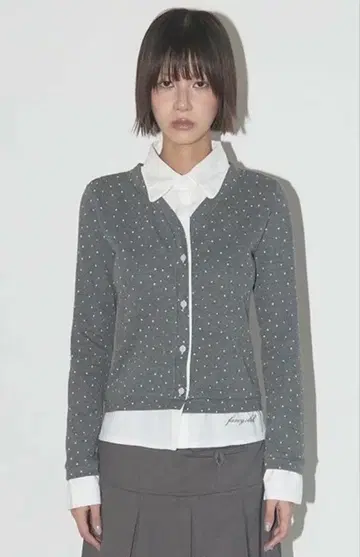 Fancyclub 레이어드 셔츠 가디건